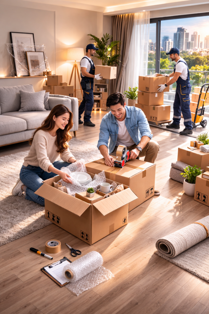 boxes - movers in jvc dubai - Harco Movers